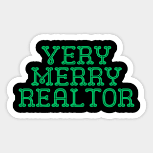 Very Merry Realtor Sticker